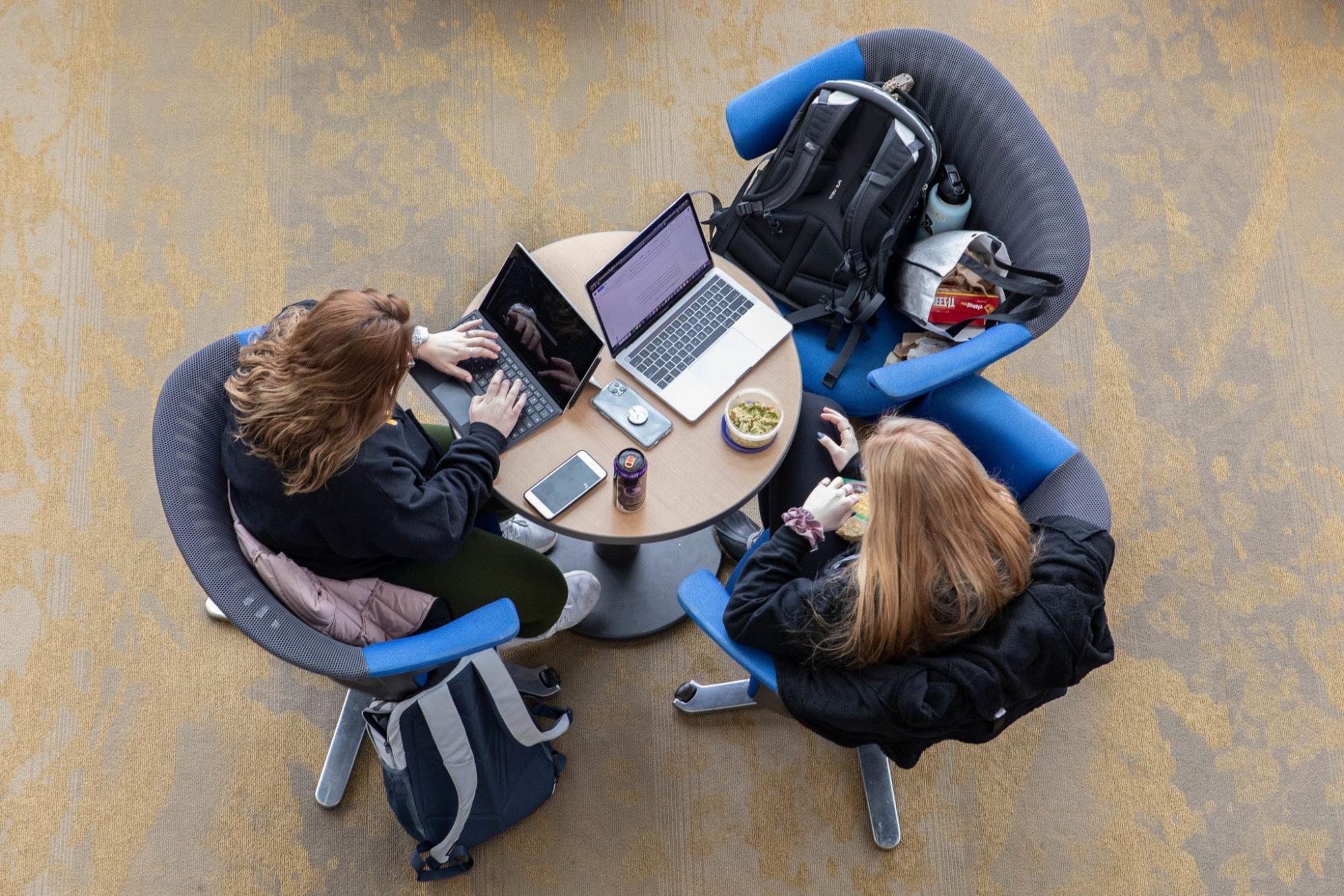 Students Using Laptops Image